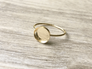 The Milky Circle Ring - Gold Filled