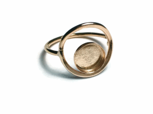 The Open Circle Breastmilk Ring - Gold Filled
