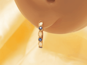 The Single Birthstone Hoop Earrings