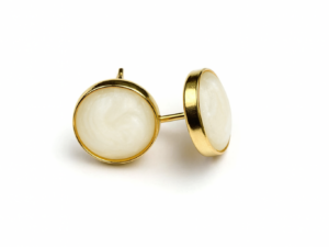 The Milk Dot Earrings - SOLID 14K GOLD